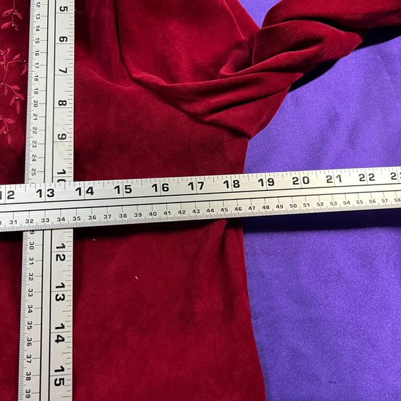 VTG๐ Karin Stevens Faux Suede Dress with Jacket backside it has a long Slit - Picture 14 of 16